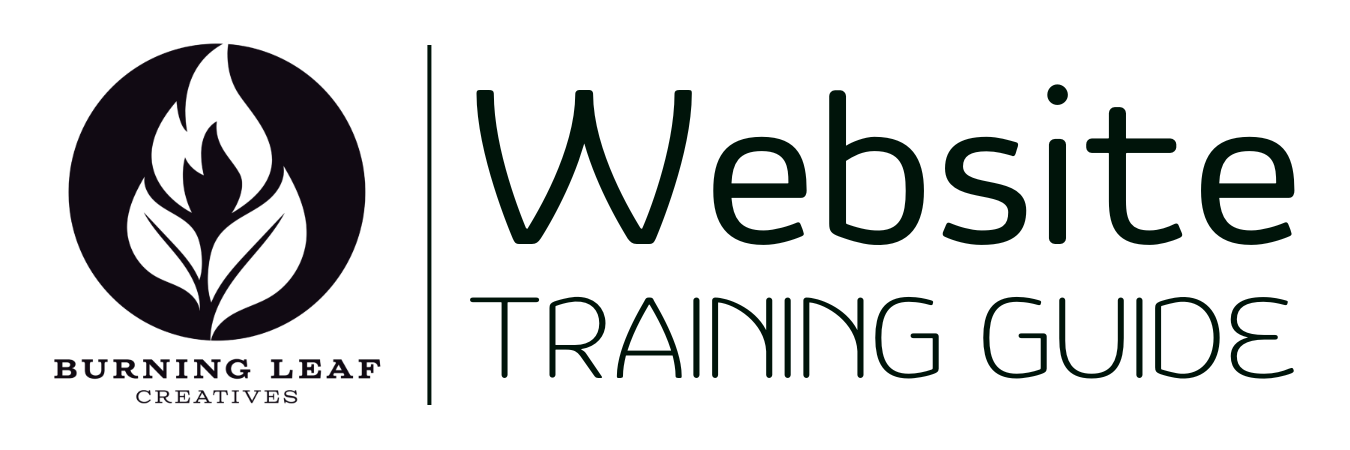 Website training guide